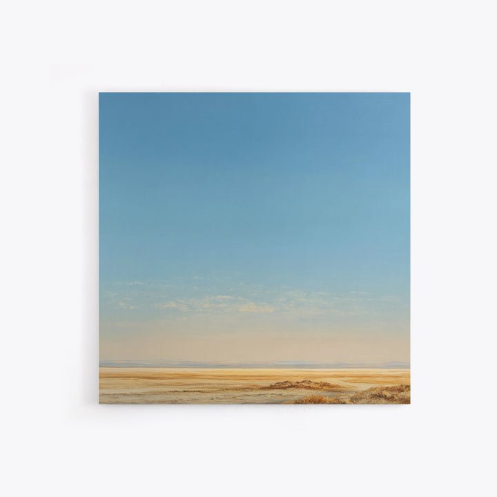 Peaceful Desert Horizon Framed Canvas Print, Yoga Studio Art, Feminine Wall Art, Yoga Studio Decor, Fine Art, Balance, YSA-1x1-84
