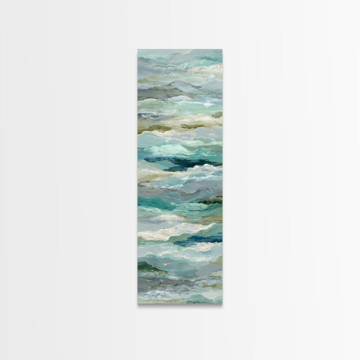 Abstract Breath Waves Canvas Print, Yoga Studio Art, Wall Art Print, Yoga Studio Decor, Abstract Art, Balance, Yoga Gift, YSA-1x3-43