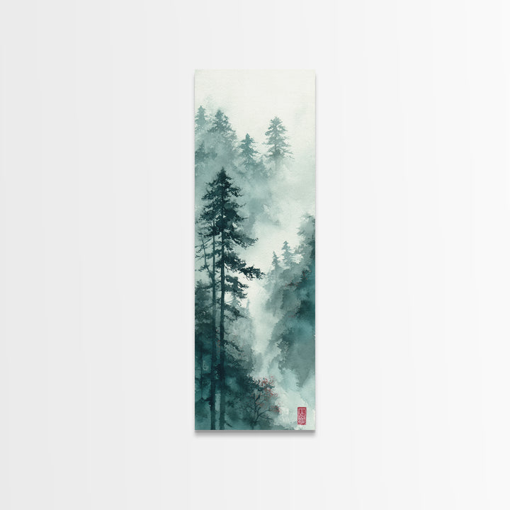Calm Face with Closed Eyes and Simple Framed Canvas Print, Zen Art, Statement Artwork, Living Room Decor, Fine Art, Zen, ZEN-1x3-34