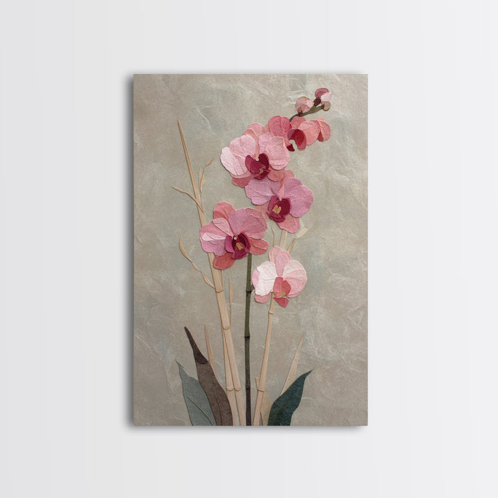 Single Orchid Stem Canvas Print, Zen Art, Boho Wall Art, Living Room Decor, Fine Art, Zen, Flower Print, Neutral Wall Art, ZEN-2x3-31