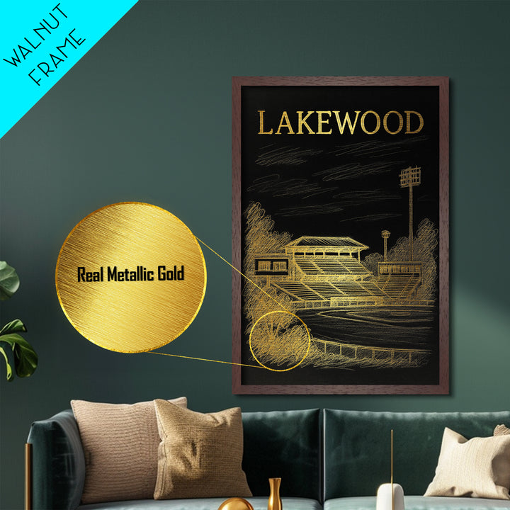 Lakewood Colorado art, Metallic Gold Art, Modern House Art, Metal Art, Wood Framed Art, Graduation Travel Gift, Travel Gift