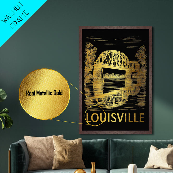 Lowell Massachusetts travel, Metallic Gold Print, Modern House Art, Metal Art, Wood Framed Art, Traveler Gift