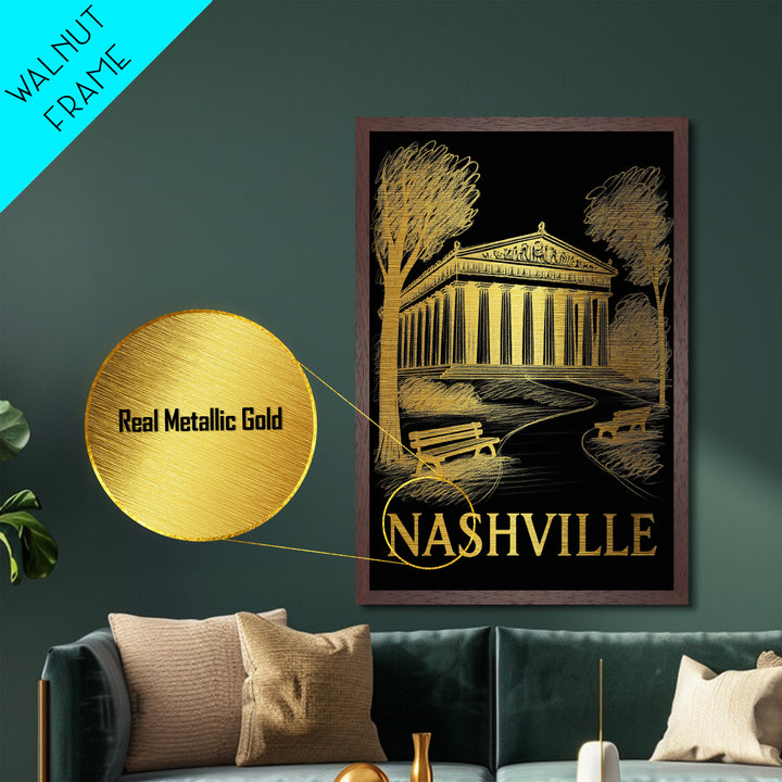 Newark New Jersey travel, Metallic Gold Print, Modern House Art, Metal Art, Wood Framed Art, Wanderlust Gift, Travel Art Prints