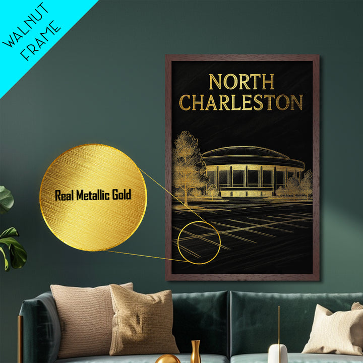 Oakland California art, Metallic Gold Art, Modern House Art, Metal Art, Wood Framed Art, Graduation Travel Gift, Travel Gift