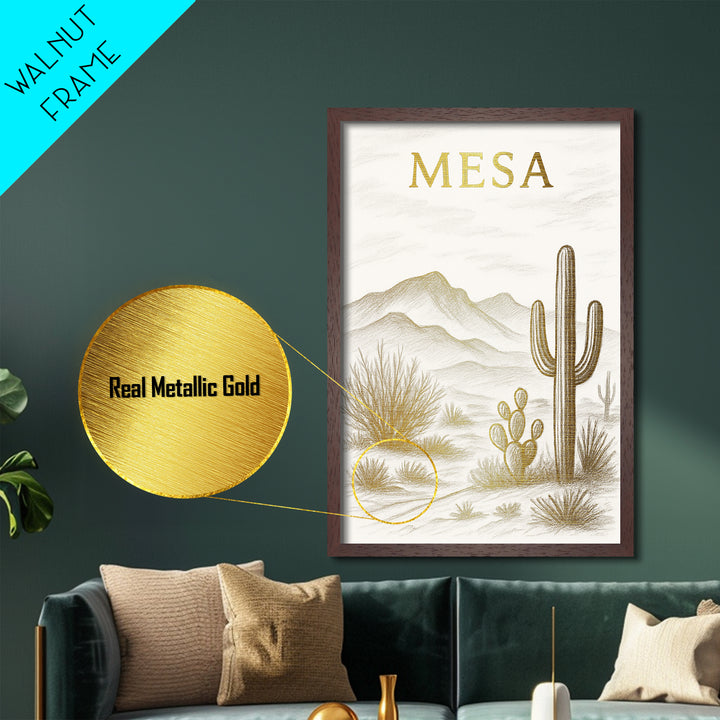 Meridian Idaho art, Metallic Gold Art, Modern House Art, Metal Art, Wood Framed Art, Graduation Travel Gift