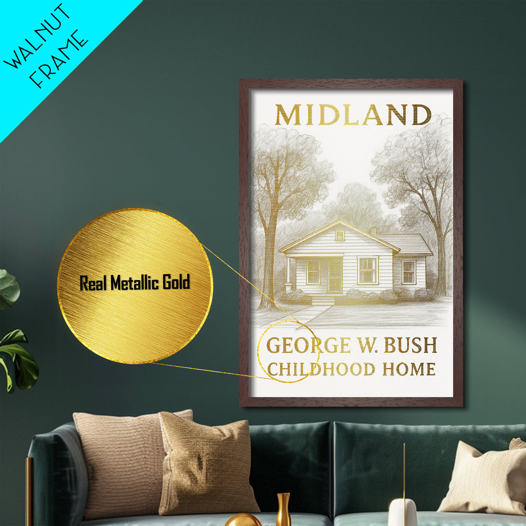 Miami Gardens Florida art, Metallic Gold Art, Travel Art Prints, Metal Art, Wood Framed Art, Adventure Lover Gift