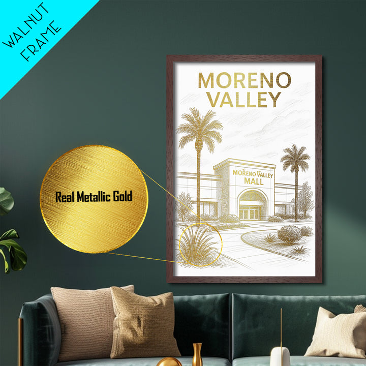 Montgomery Alabama art, Metallic Gold Art, Best Friend Gifts, Metal Art, Wood Framed Art, Birthday Travel Gift