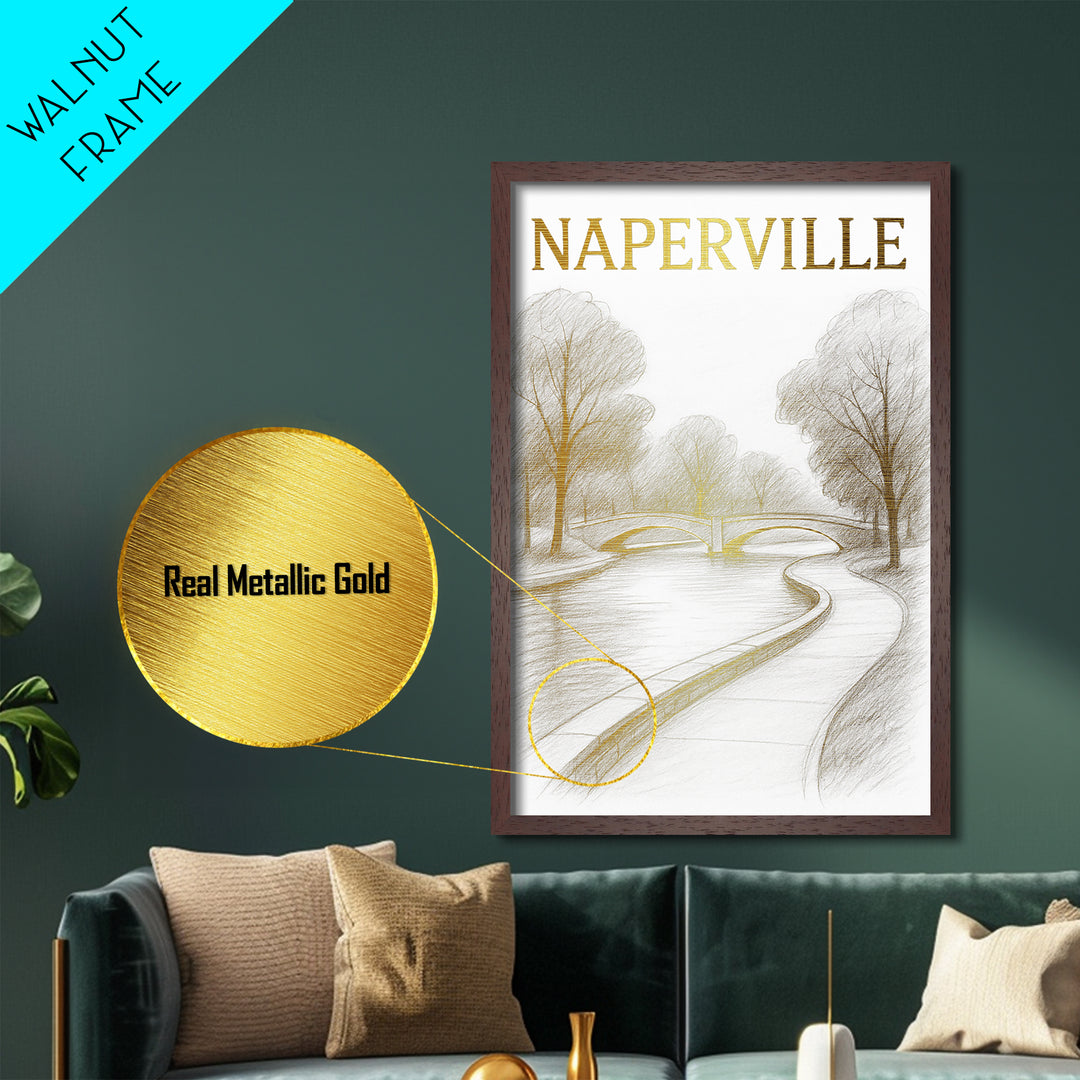 Nampa Idaho art, Metallic Gold Art, Modern House Art, Metal Art, Wood Framed Art, Graduation Travel Gift, Travel Gift