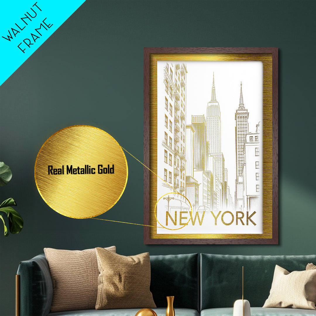 Norman Oklahoma travel, Metallic Gold Print, Modern House Art, Metal Art, Wood Framed Art, Traveler Gift, Destination Gift