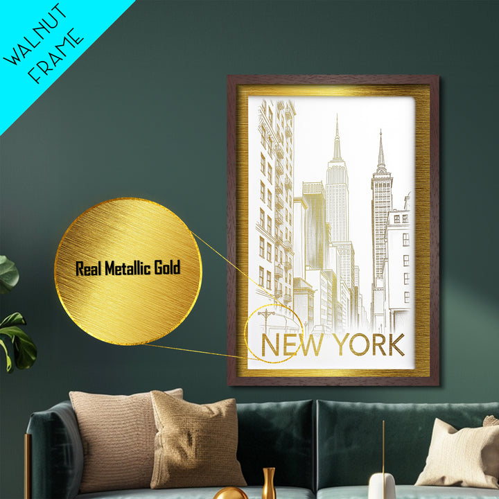 Norman Oklahoma travel, Metallic Gold Print, Modern House Art, Metal Art, Wood Framed Art, Traveler Gift, Destination Gift