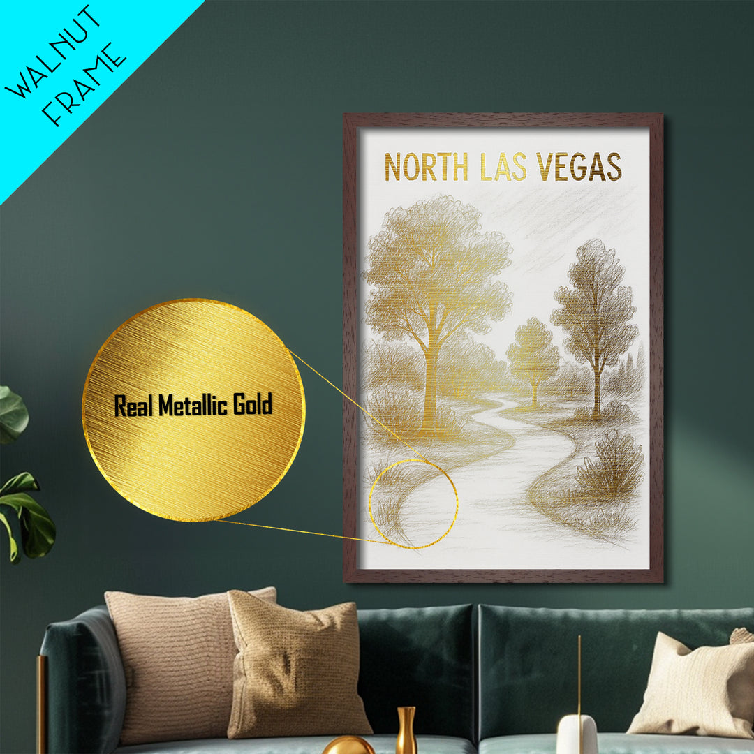 Oceanside California travel, Metallic Gold Print, College Dorm Décor, Metal Art, Wood Framed Art, Graduation Travel Gift, Traveler Gift