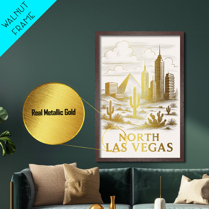 Oceanside California art, Metallic Gold Art, Best Friend Gifts, Metal Art, Wood Framed Art, Birthday Travel Gift, Destination Gift