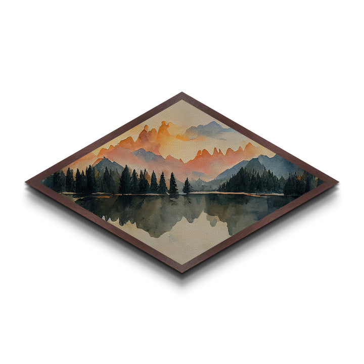 The Forest Fire - Framed Canvas Art Print - Canvas Texture Wall Art - Fire Painting - Depressing Home Decor - Statement Piece