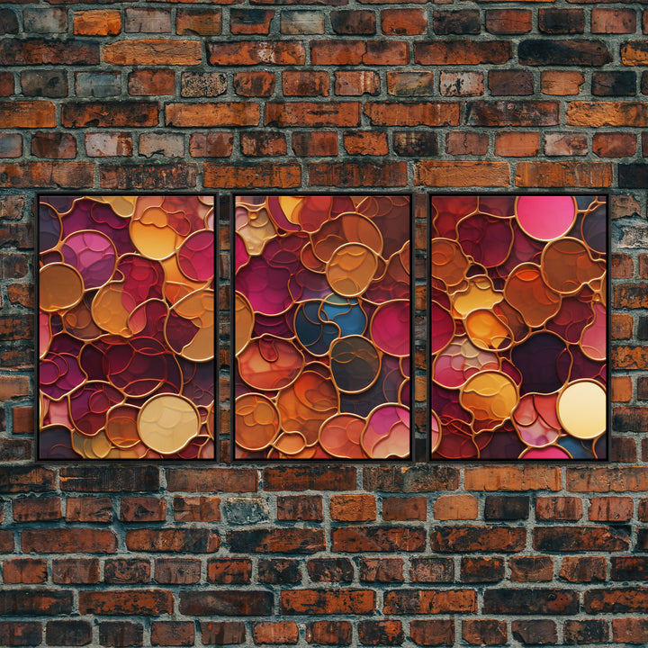 Abstract Wall Art, Colorful Wall Print, Canvas Print, Wall Art, 3 Piece Wall Art, Abstract Art Print, Modern Home Decor, Girls Room Decor