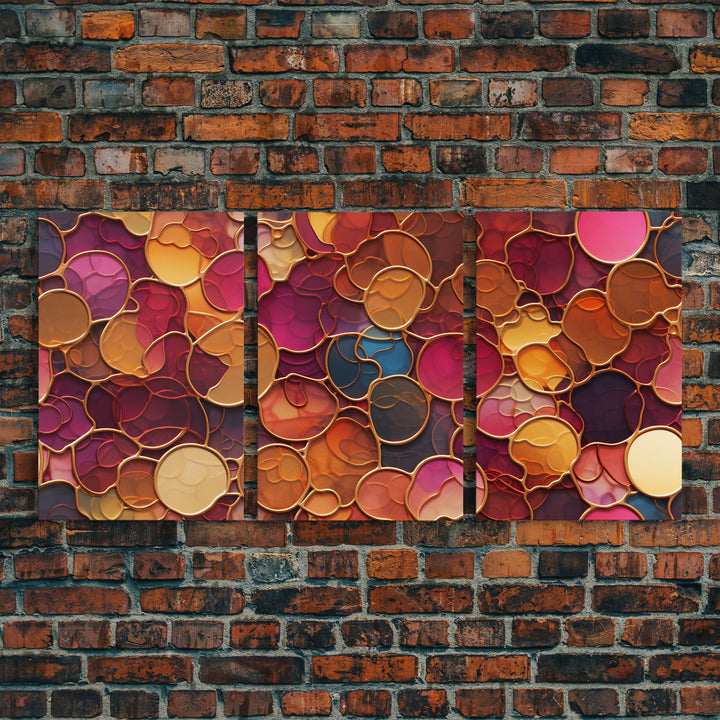 Abstract Wall Art, Colorful Wall Print, Canvas Print, Wall Art, 3 Piece Wall Art, Abstract Art Print, Modern Home Decor, Girls Room Decor