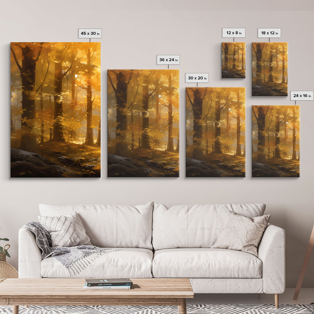 3 Piece Canvas Print - Fall Decor - Thanksgiving Table Decor - Halloween Decor - Thanksgiving Decor - Fall / Autumn Decor - Cottagecore