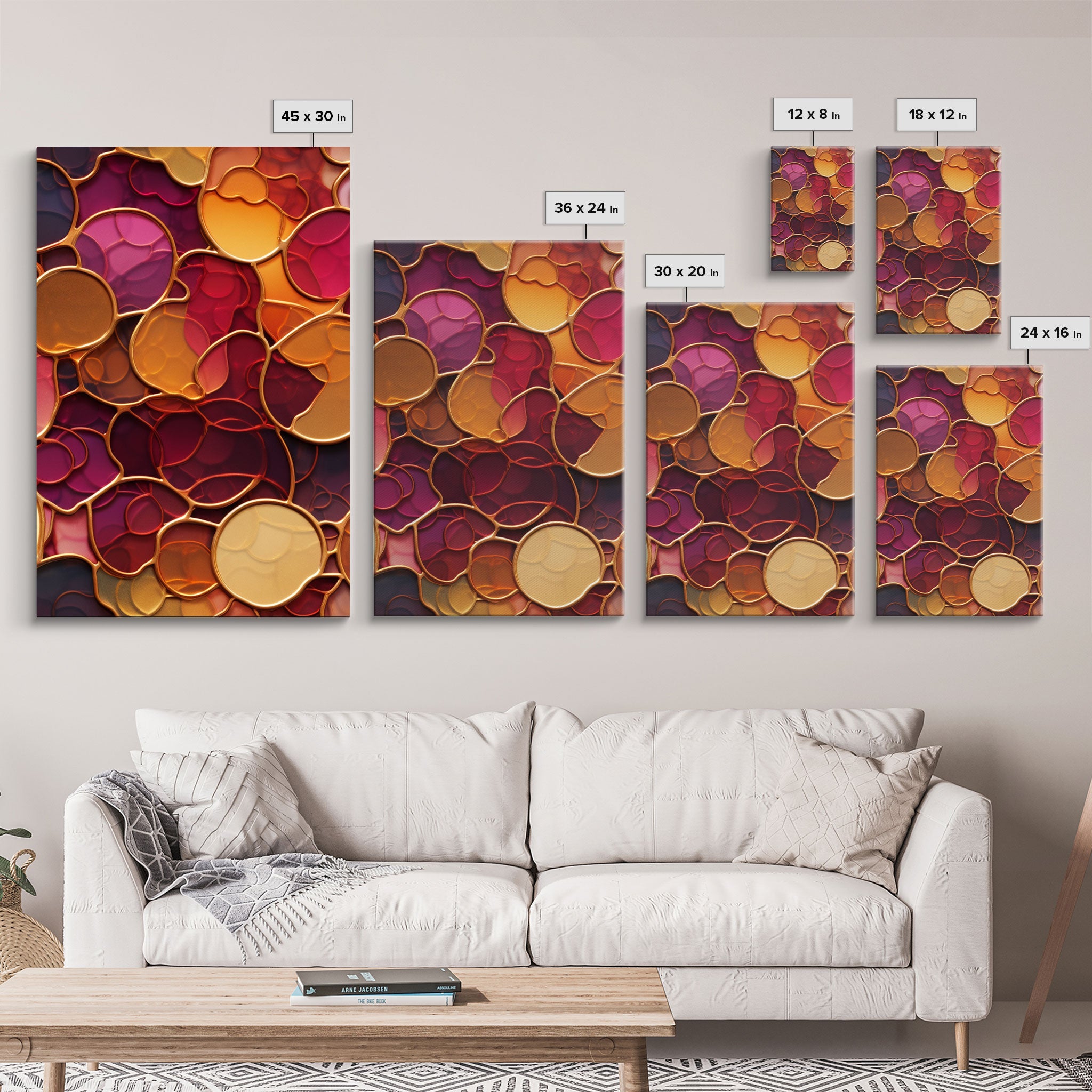Abstract Wall Art, Colorful Wall Print, Canvas Print, Wall Art, 3 Piece Wall Art, Abstract Art Print, Modern Home Decor, Girls Room Decor