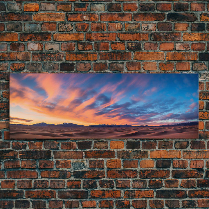 Panoramic of Great Sand Dunes National Park, Extra Large Wall Art, Panoramic Wall Art, Panoramic Landscape Print, Landscape Photography