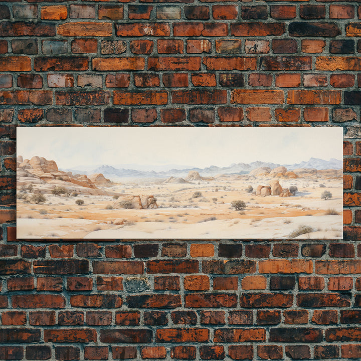 Arches National Park Poster, Utah, Extra Large Horizontal Wall Art, Watercolor Travel Print, Framed Canvas Print Wall Decor