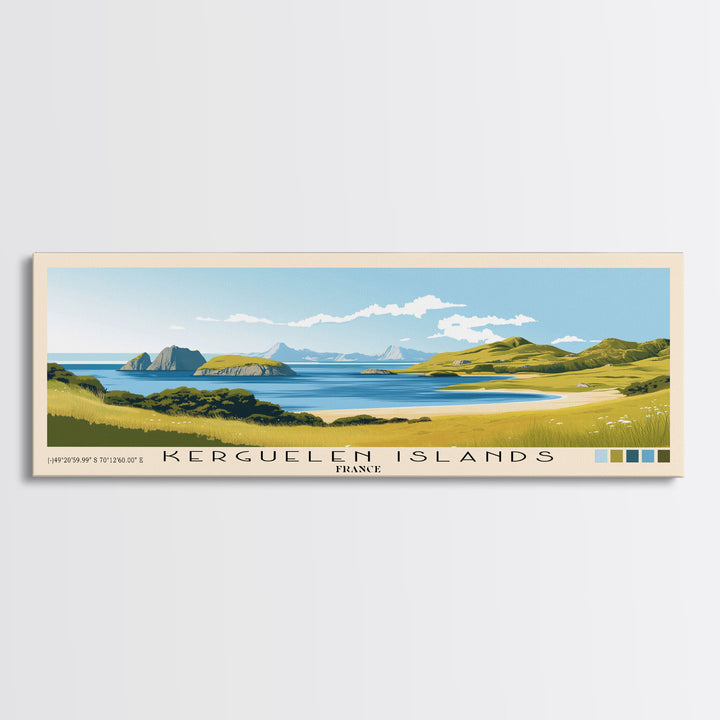 Kerguelen Islands, France Panoramic Print, Vacation Gift, France Wall Art, Vacation Wall Art, Vacatation Memories, Beach Decor, Beach Or Lakehouse Art