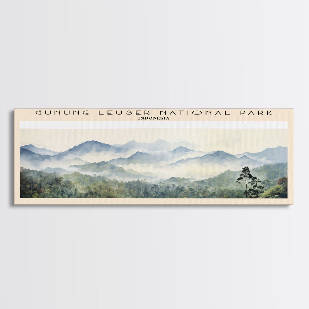 Gunung Leuser National Park Wall Art Travel Poster Print, Gift For Travel Lover, Vacation Gift, COUNTRY Wall Art, Home Decor, Original Art
