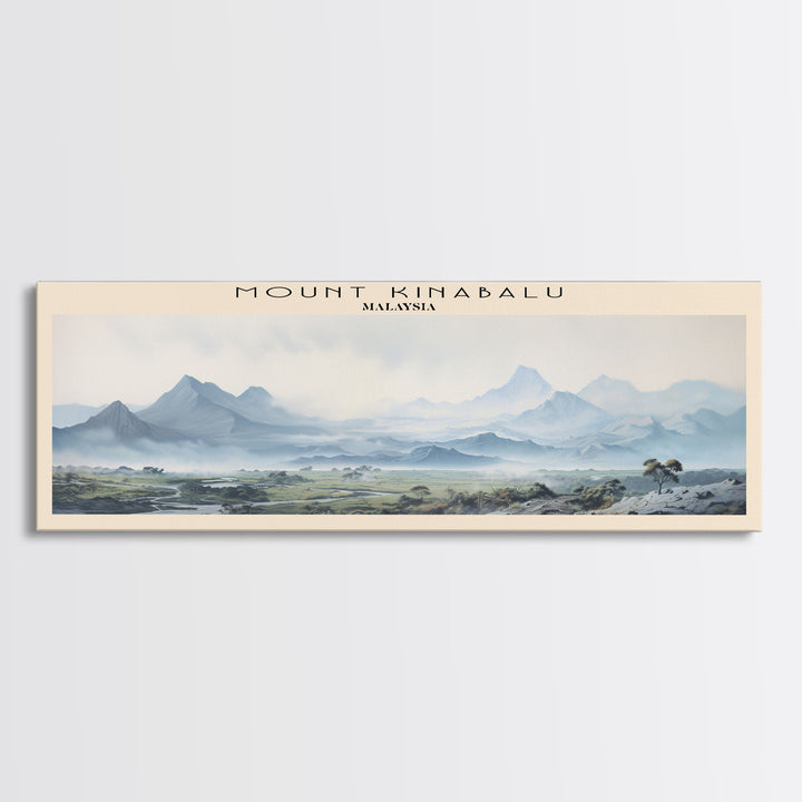 Mount Kinabalu Wall Art Travel Poster Print, Gift For Travel Lover, Vacation Gift, COUNTRY Wall Art, Home Decor, Original Art