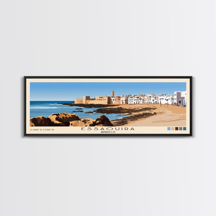 Essaouira, Morocco Panoramic Print, Vacation Gift, Morocco Wall Art, Vacation Wall Art, Vacatation Memories, Beach Decor, Beach Or Lakehouse Art