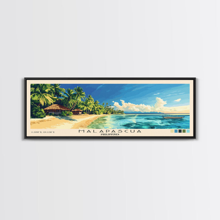 Malapascua, Philippines Panoramic Print, Vacation Gift, Philippines Wall Art, Vacation Wall Art, Vacatation Memories, Beach Decor, Beach Or Lakehouse Art