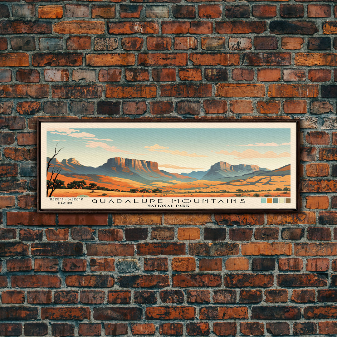 Guadalupe Mountains National Park Panoramic Travel Art, National Park ...