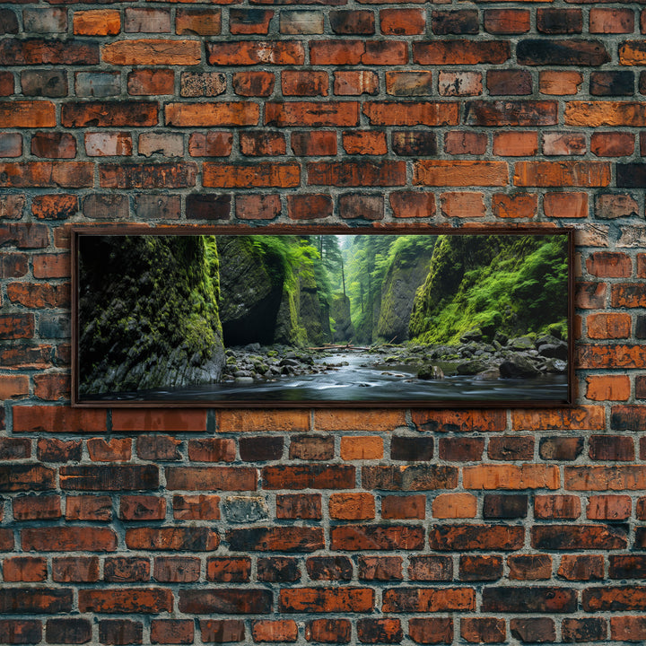 Panoramic Print of Oneonta Gorge Columbia River Extra Large Wall Art, Panoramic Wall Art, Panoramic Landscape Print, Landscape Photography