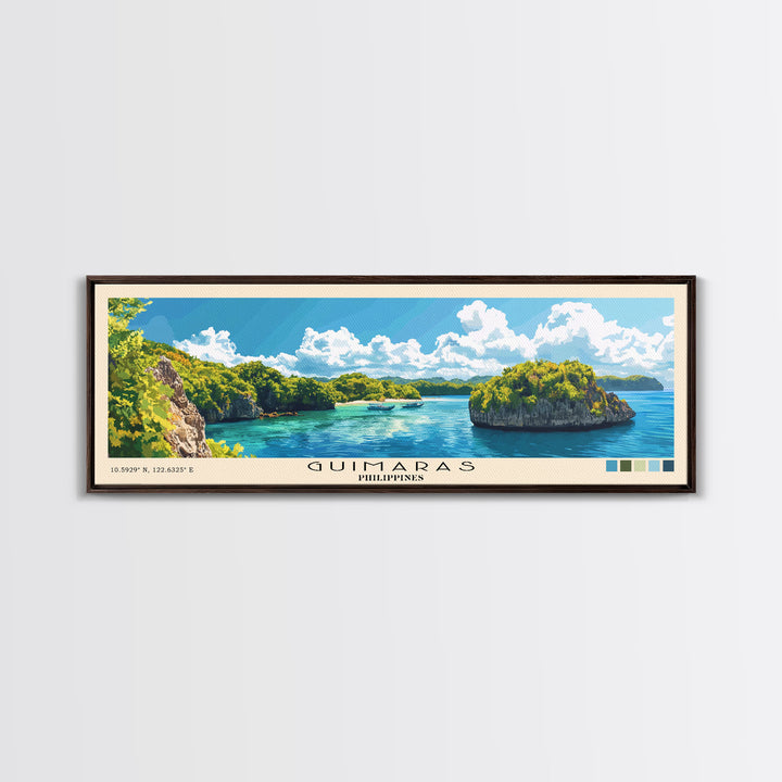 Guimaras, Philippines Panoramic Print, Vacation Gift, Philippines Wall Art, Vacation Wall Art, Vacatation Memories, Beach Decor, Beach Or Lakehouse Art