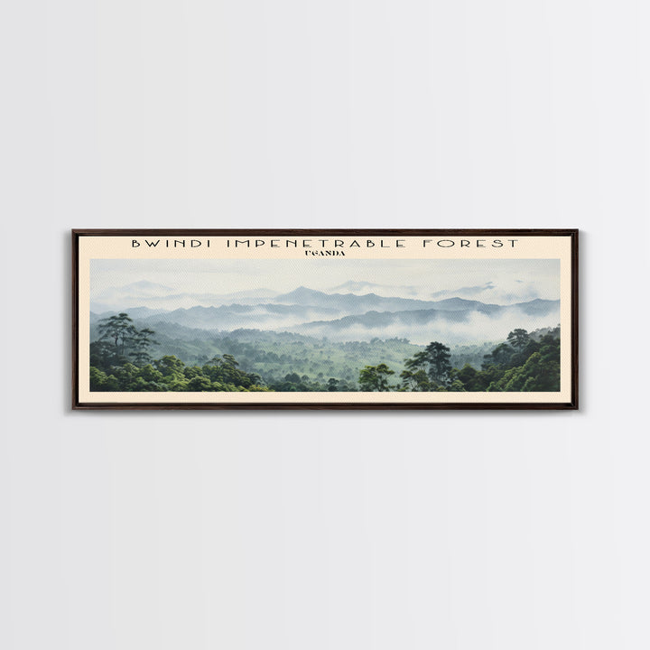 Bwindi Impenetrable Forest Wall Art Travel Poster Print, Gift For Travel Lover, Vacation Gift, COUNTRY Wall Art, Home Decor, Original Art