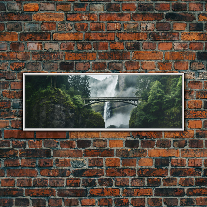 Panoramic Print of Multnomah Falls Oregon Extra Large Wall Art, Panoramic Wall Art, Panoramic Landscape Print, Landscape Photography