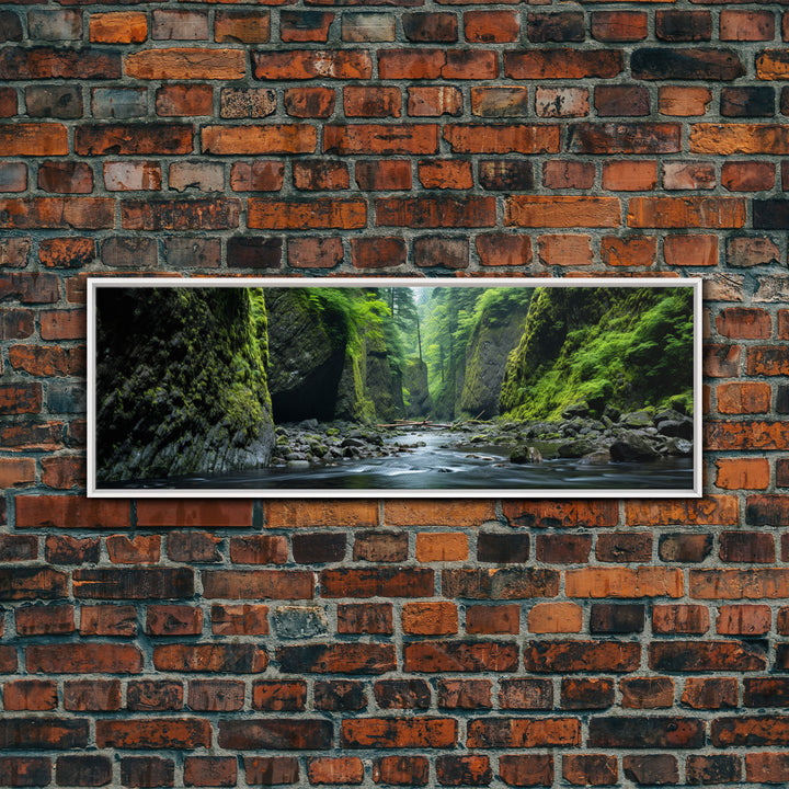 Panoramic Print of Oneonta Gorge Columbia River Extra Large Wall Art, Panoramic Wall Art, Panoramic Landscape Print, Landscape Photography