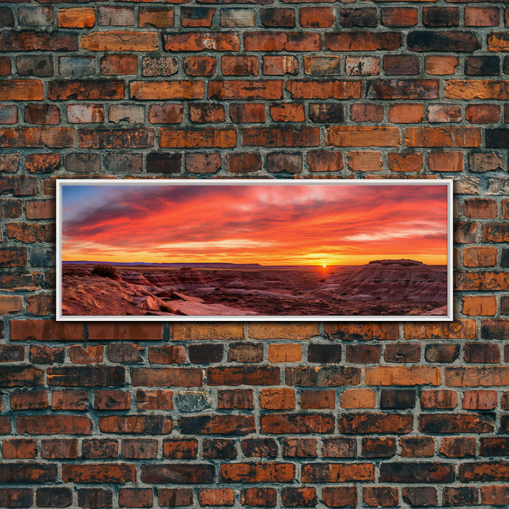 Panoramic of Petrified Forest National Park, Extra Large Wall Art, Panoramic Wall Art, Panoramic Print, Landscape Photography Landscape