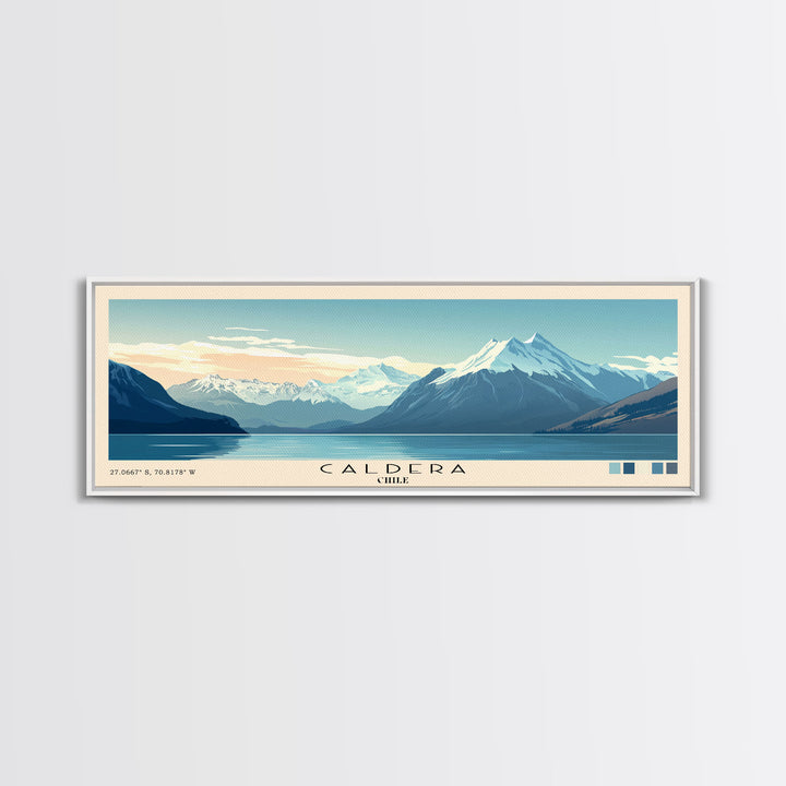 Caldera, Chile Panoramic Print, Vacation Gift, Chile Wall Art, Beach Painting, Beach Decor, Beach Or Lakehouse Art