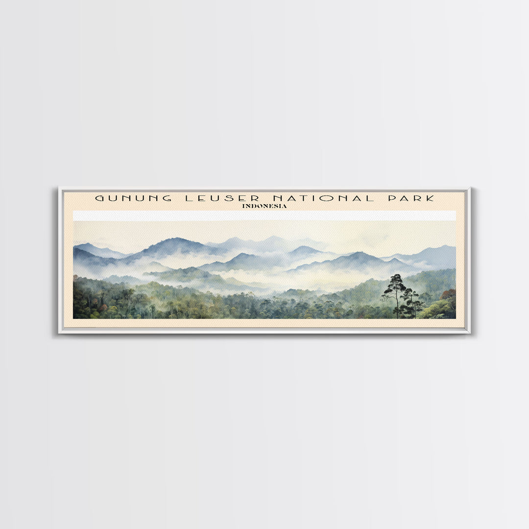 Gunung Leuser National Park Wall Art Travel Poster Print, Gift For Travel Lover, Vacation Gift, COUNTRY Wall Art, Home Decor, Original Art