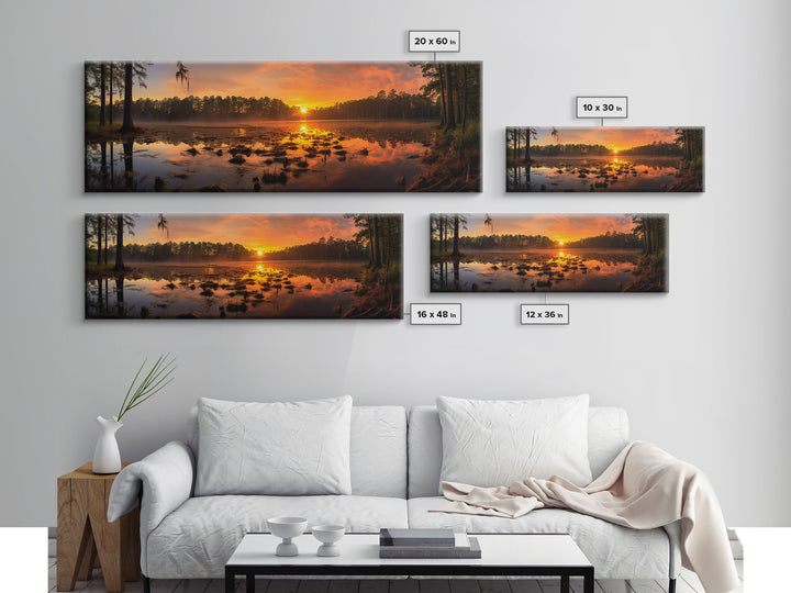 Panoramic of Congaree National Park, Extra Large Wall Art, Panoramic Wall Art, Panoramic Print, Landscape Photography, Landscape Print