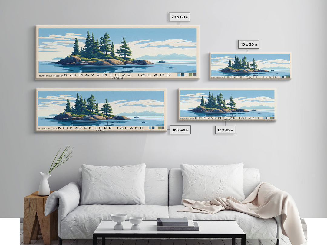 Bonaventure Island, Canada Panoramic Print, Vacation Gift, Canada Wall Art, Vacation Wall Art, Vacatation Memories, Beach Decor, Beach Or Lakehouse Art