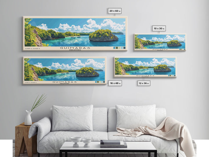 Guimaras, Philippines Panoramic Print, Vacation Gift, Philippines Wall Art, Vacation Wall Art, Vacatation Memories, Beach Decor, Beach Or Lakehouse Art