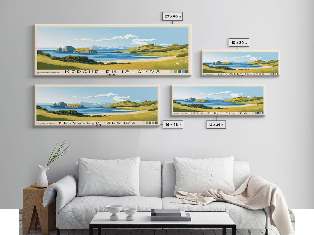 Kerguelen Islands, France Panoramic Print, Vacation Gift, France Wall Art, Vacation Wall Art, Vacatation Memories, Beach Decor, Beach Or Lakehouse Art