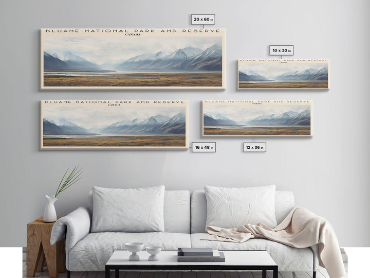 Kluane National Park and Reserve COUNTRY Travel Poster Print, Framed Canvas Print, COUNTRY Travel Art, Wood Framed Art, Wall Hanging, Home Decor