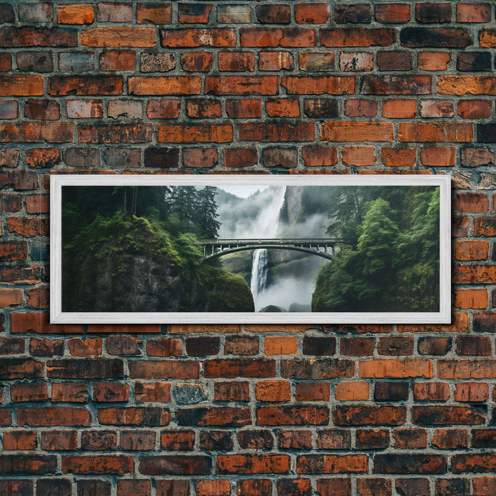 Panoramic Print of Multnomah Falls Oregon Extra Large Wall Art, Panoramic Wall Art, Panoramic Landscape Print, Landscape Photography