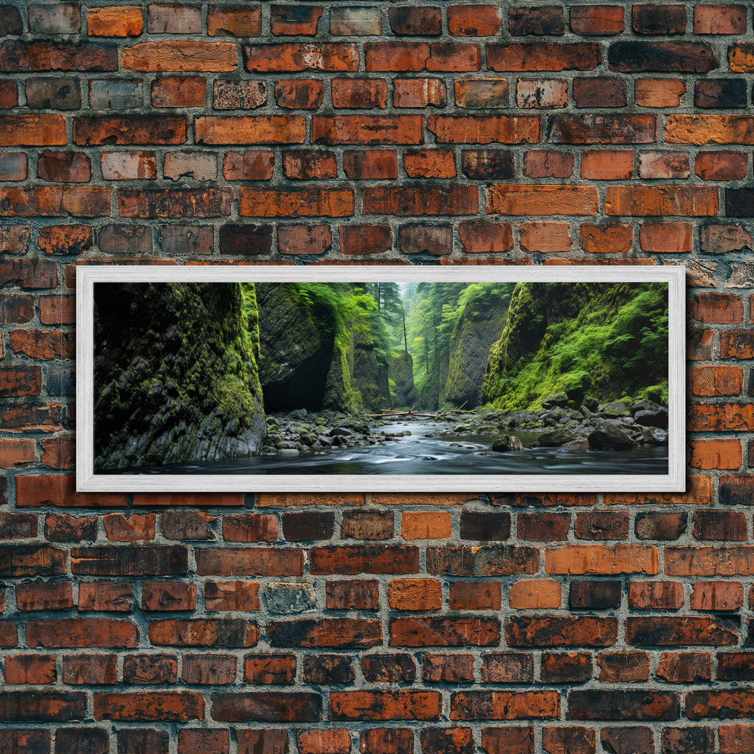 Panoramic Print of Oneonta Gorge Columbia River Extra Large Wall Art, Panoramic Wall Art, Panoramic Landscape Print, Landscape Photography