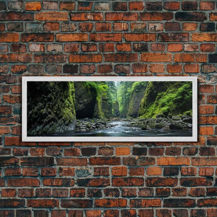 Panoramic Print of Oneonta Gorge Columbia River Extra Large Wall Art, Panoramic Wall Art, Panoramic Landscape Print, Landscape Photography