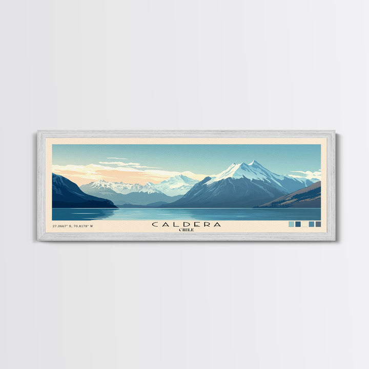 Caldera, Chile Panoramic Print, Vacation Gift, Chile Wall Art, Beach Painting, Beach Decor, Beach Or Lakehouse Art