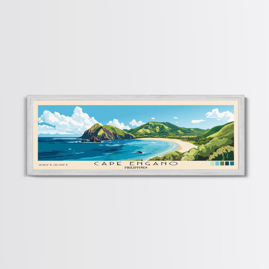 Cape Engano, Philippines Panoramic Print, Vacation Gift, Philippines Wall Art, Vacation Wall Art, Vacatation Memories, Beach Decor, Beach Or Lakehouse Art