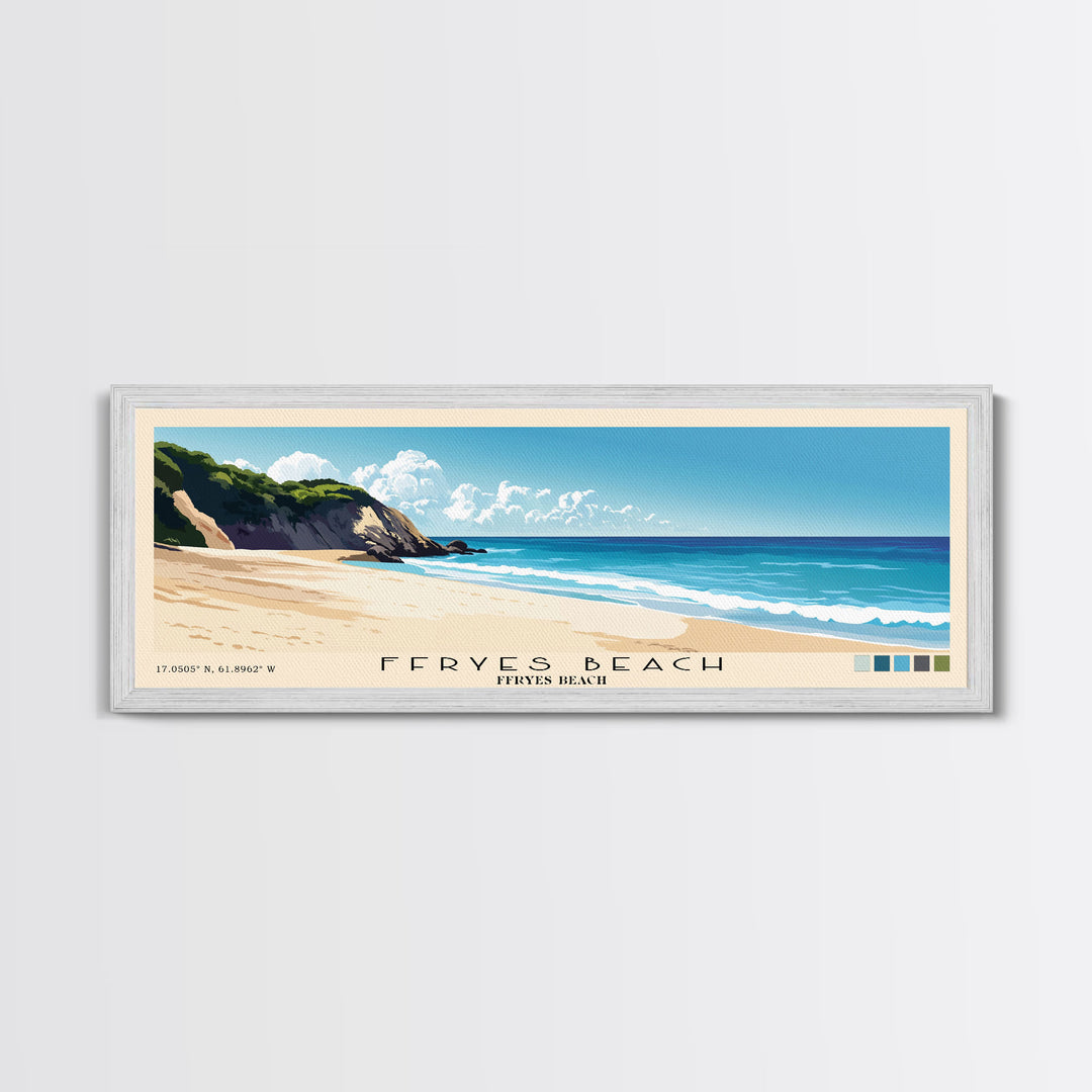 Ffryes Beach, Ffryes Beach Panoramic Print, Vacation Gift, Ffryes Beach Wall Art, Vacation Wall Art, Vacatation Memories, Beach Decor, Beach Or Lakehouse Art