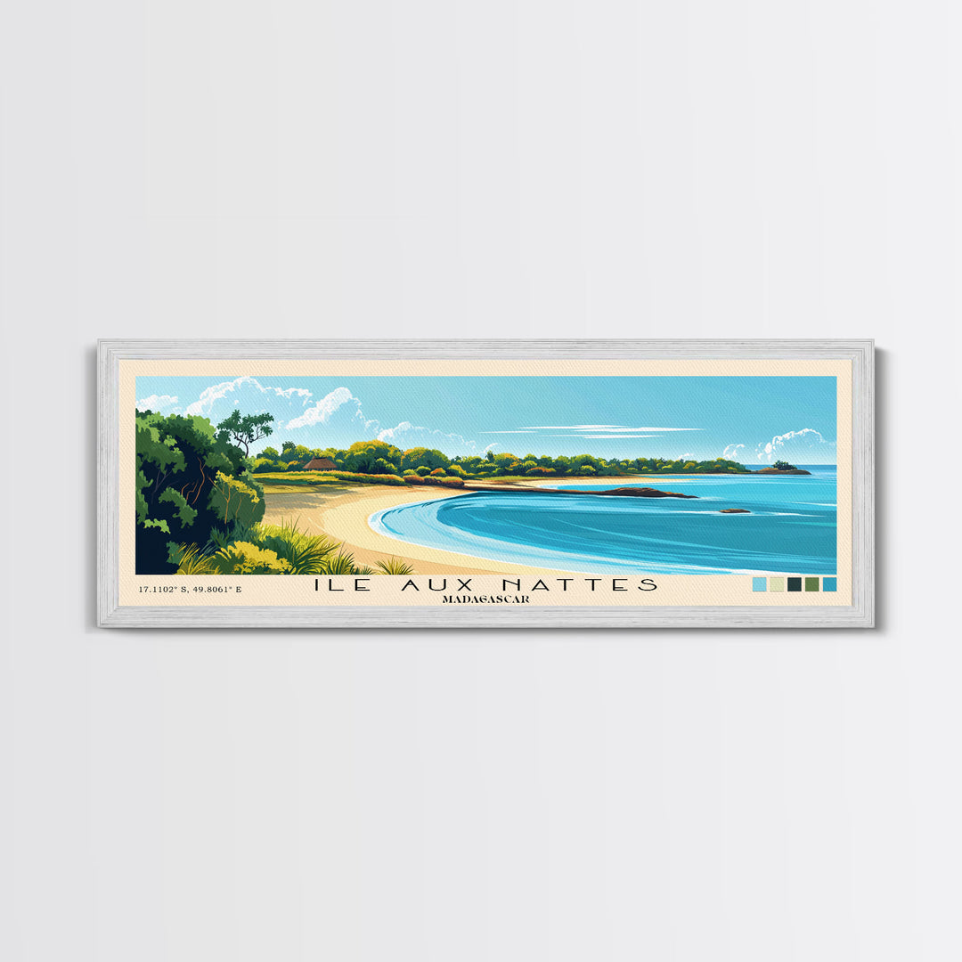 Ile Aux Nattes, Madagascar Panoramic Print, Vacation Gift, Madagascar Wall Art, Vacation Wall Art, Vacatation Memories, Beach Decor, Beach Or Lakehouse Art