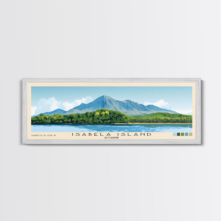 Isabela Island, Ecuador Panoramic Print, Vacation Gift, Ecuador Wall Art, Vacation Wall Art, Vacatation Memories, Beach Decor, Beach Or Lakehouse Art